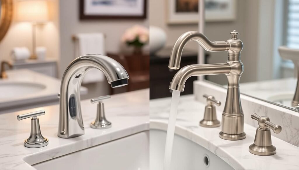 Moen and Delta bathroom faucets