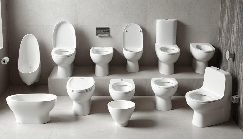 Toilet bowl shapes